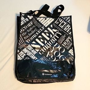 Lululemon reusable tote bag 14 x 16 x 6.5 inches